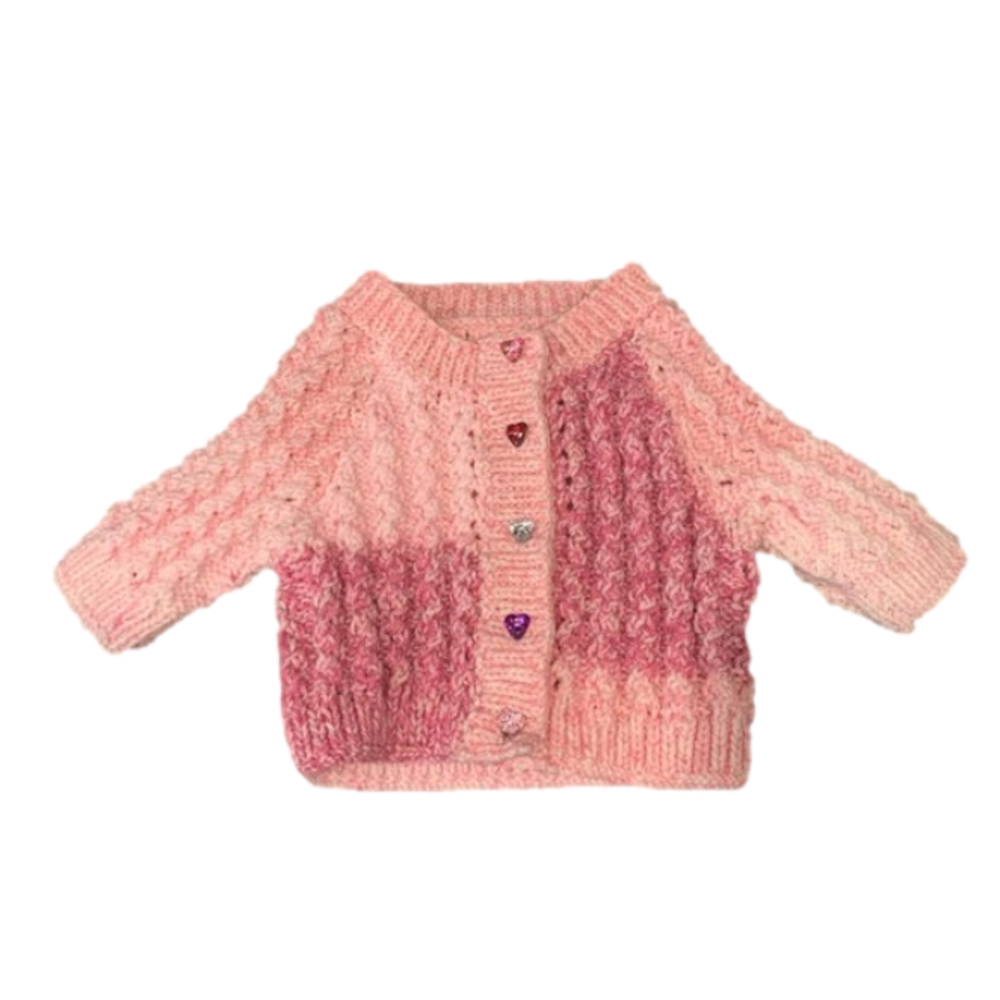 HANDMADE Newborn Wool Cardigan Jacket